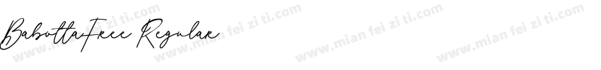BabottaFree Regular字体转换